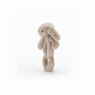 Jellycat Bashful Bunny Ring Rattle New Zealand | ZRMFT3754